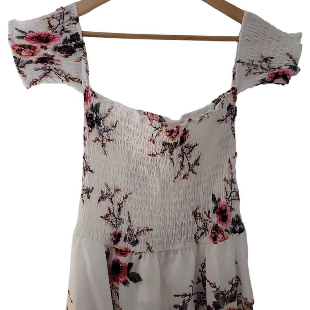 Floral Off-the-shoulder Dress